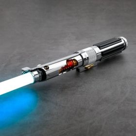 TXQ SABER Knightfall Crystal Anakin Skywalker Gesture Ignition Bluetooth Neo Pixel Lightsaber App Programmable Laser Sword Luminous Toys (Color: Knightfall Anakin-Silver, version: SN-Pixel)