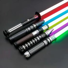 TXQ SABER Heavy Dueling RGB / Neo Pixel Smooth Lightsaber Colors Changing Metal Hilt Lock up Blaster Laser Jedi Sword Kids Toys (Color: TSK-E31-Black, version: Premium RGB)