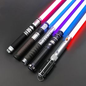 TXQ SABER Lightsaber RGB/SN-Pixel Stars kids Laser Combat Heavy Dueling Jedi Saber Sword Blaster Luminous Toy Laser Cosplay (Color: TSK-E01-Gray, version: Premium Baselit)
