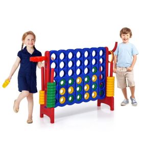 2.5 Feet 4-to-Score Giant Game Set (Color: Red)