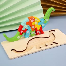 Children's Cartoon Number Animal Puzzle (Color: Dinosaur)