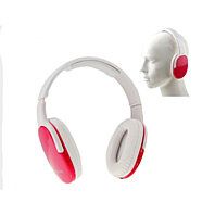 Easy Listening comfy Bluetooth Headphones ; MP3 Player & FM Radio (Color: Pink)