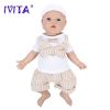 IVITA WB1526 43cm 2692g 100% Full Body Silicone Reborn Baby Doll Realistic Boy Dolls Unpainted DIY Blank Baby Toys for Children