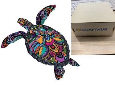 Animal Puzzle Craft Hub A3 Size (Option: 12 Style-A3 wooden box)