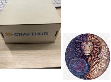 Animal Puzzle Craft Hub A3 Size (Option: 51style-A3 wooden box)