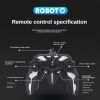 2.4G Remote Control Car; Transform Robot RC Cars Contains All Batteries: One-Button Deformation and 360 Degree Rotating Drifting; Present Christmas Bi