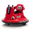 12V Snail-Shaped Kids Electric Bumper Car with Remote Control, Ride On Car with LED Lights, Music, 360 Degree Rotate, Toddler Race Toys, 3-8 Years Old
