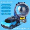 Watch Remote Control Car Electric Mini Racing Police Car Watch Alloy Mini Car Remote Control Toy