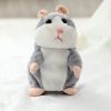 Talking Plush Animal Hamster Repeats Electronic Pets Toy for Baby Kids