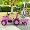 12V Kids Ride On Tractor with Trailer and Remote Control