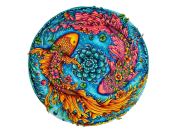 Each Piece Is Animal Shaped Christmas Gift Colorful Elephant Turtle Wooden Jigsaw Puzzles (Option: Style16-A3)